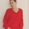Super Luxe Cashmere V-Neck Sweater