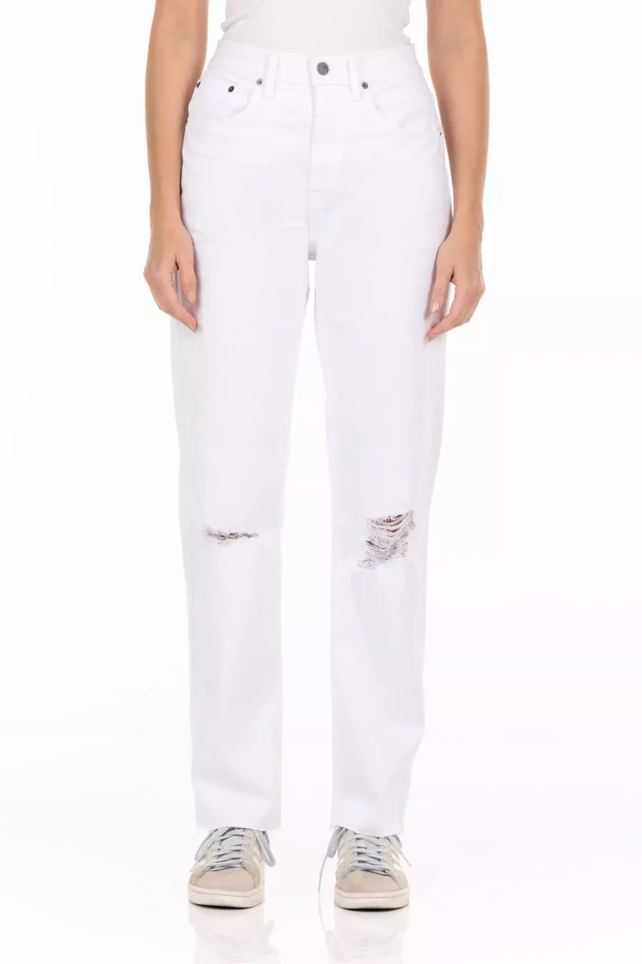 JACKSON VINT WHITE: Premium White Denim Jeans for Women