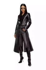 Stunning Womens Coat – Hybrid Design in Denim and Leather