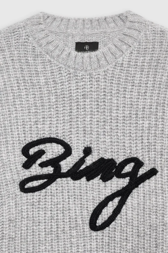 ANINE BING Sydney Crew Sweater Signature in Zinfandel - Image 6