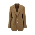 ARMARIUM Virgin Wool ‘Noah’ Single-Breasted Wool Jacket – Tailored Lightweight Stretch Fabric & Oversized Silhouette