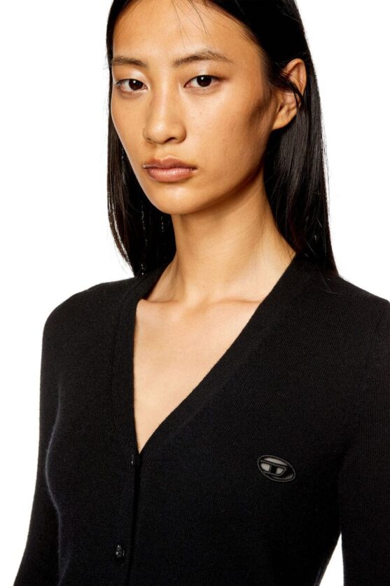 Diesel Wool & Cashmere Cardigan: Embrace Luxe Comfort in Timeless Black