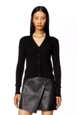 Diesel Wool & Cashmere Cardigan: Embrace Luxe Comfort in Timeless Black