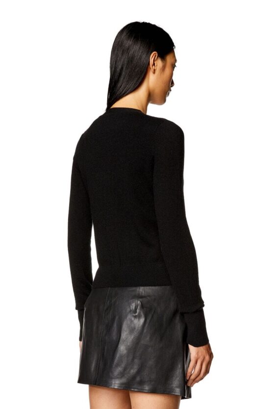 Diesel Wool & Cashmere Cardigan: Embrace Luxe Comfort in Timeless Black