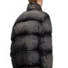 Diesel Faded Denim Puffer Jacket - Unisex Winter Jacket in Black