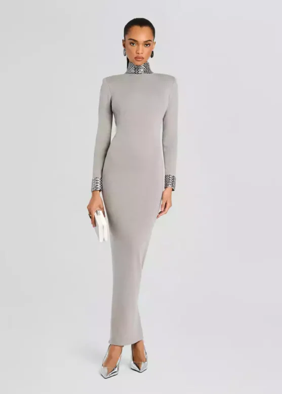 Monroe Embellished Knit Dress - Elegant Style & Timeless Charm -3 Colors