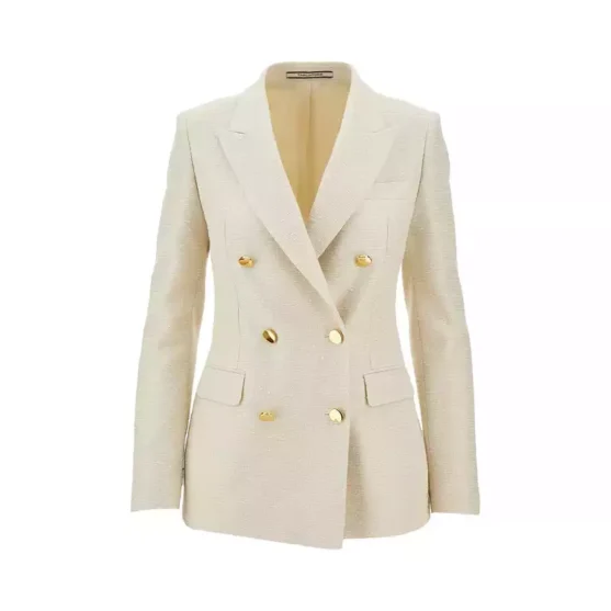 Tweed Jacket - Stunning TAGLIATORE 'Parigi' Double-Breasted Lurex Tweed for Women