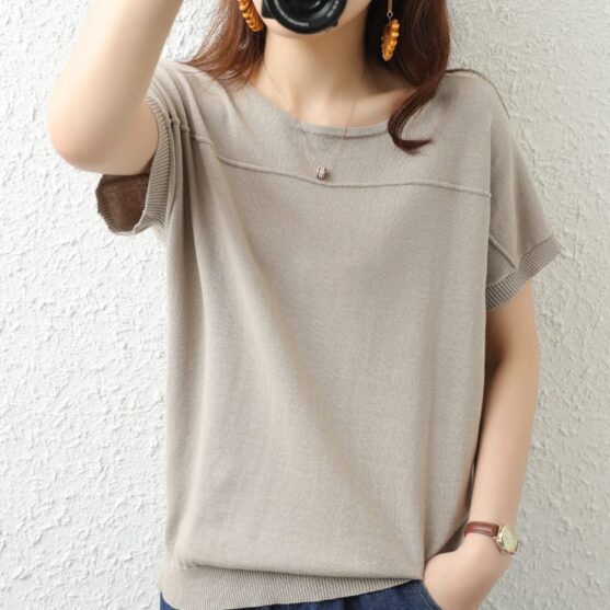 Soft & Breathable Pure Cotton T-Shirts for Women – Comfortable & Stylish