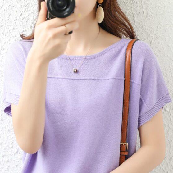 Soft & Breathable Pure Cotton T-Shirts for Women - Image 5