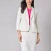 Elegant Plus Size Bonded Lace Shawl-Collar Jacket | Stylish & Comfortable