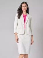 Elegant Plus Size Bonded Lace Shawl-Collar Jacket | Stylish & Comfortable