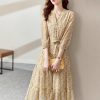 Lightweight Floral Chiffon Long Dress - Image 6