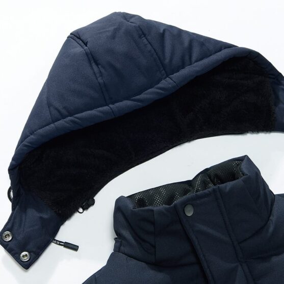 Men's Short Puffer Jackets with Velvet Lining - Image 7