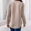 Women's Crew Neck Casual Long Sleeve Shirt - Image 6