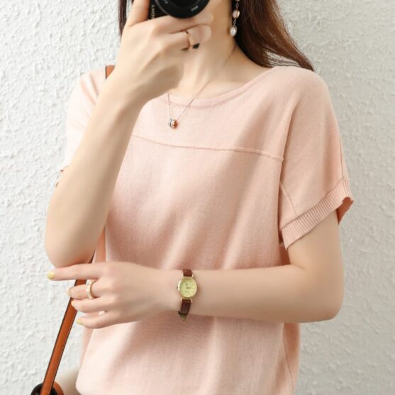 Soft & Breathable Pure Cotton T-Shirts for Women - Image 4