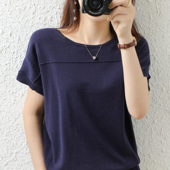 Soft & Breathable Pure Cotton T-Shirts for Women - Image 2