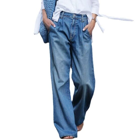 Women's Wide Leg Jeans - Image 3