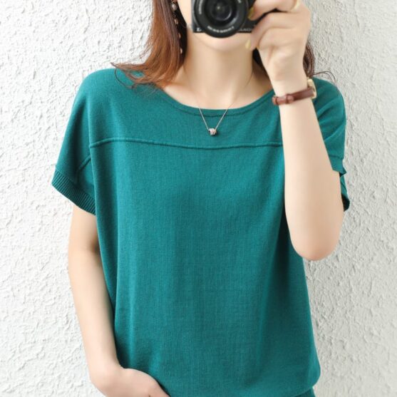 Soft & Breathable Pure Cotton T-Shirts for Women - Image 3