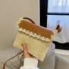 Chic Single-Strap Straw Bag for Street Trend Style