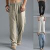 Men's Breathable Linen Casual Sports Pants - Lightweight Comfort