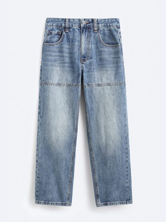 American High Street Vintage Jeans Men's Autumn - Image 4