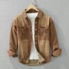 Premium Men's Shirt Jacket - Solid Colors, Loose Fit, Pure Cotton