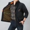 Men’s Casual Jacket – Contrast Lining with Printed Details