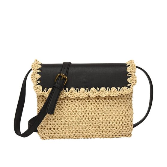 Stylish Medium Soft Straw Bag - Image 8