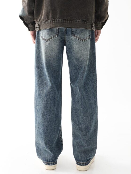 American High Street Vintage Jeans Men's Autumn - Image 2