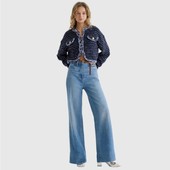 Best stretchy wide leg jeans for women high waisted - Image 6