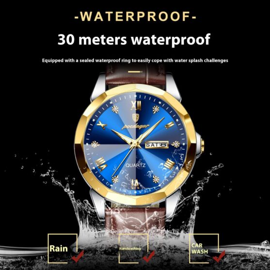 Belt Style Men's Waterproof Luminous Fashion Quartz Watch - Image 8