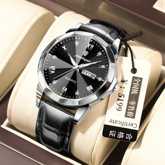 Belt Style Men's Waterproof Luminous Fashion Quartz Watch - Image 3