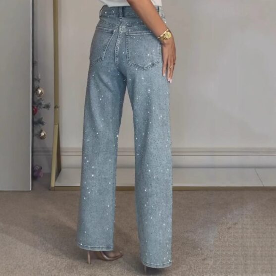 Best High Waist Blue Denim Jeans for Women - Image 2