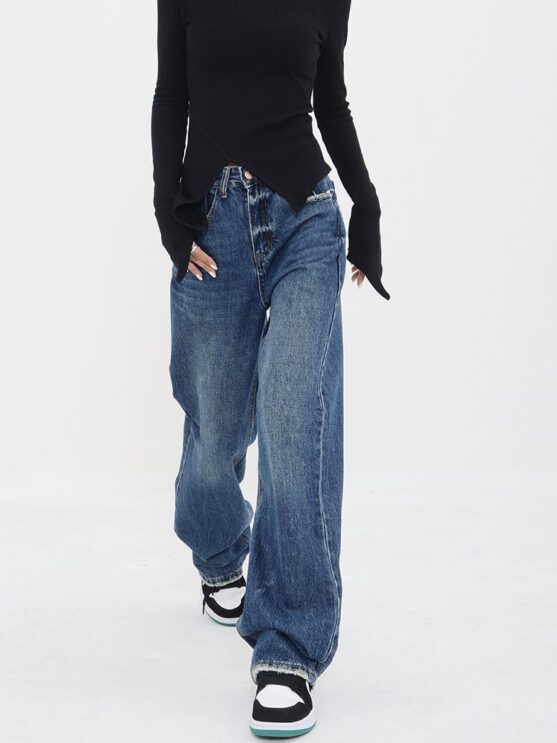 Best Women's Wide Leg Jeans High Waist Straight Leg - Image 4