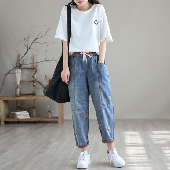 Petite Wide-Leg Cropped Pants