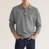 Men's Casual Polo Shirt Long Sleeve