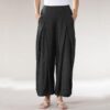 Women's Cotton Straight Leg Pants with Pockets