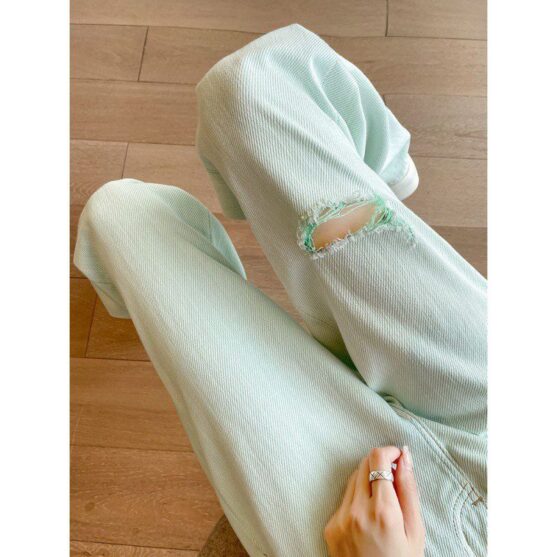 High Waisted Wide Leg Jeans For Women Ripped - Image 4