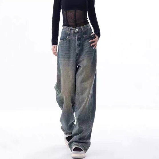 Best Women's Wide Leg Jeans High Waist Straight Leg - Image 5