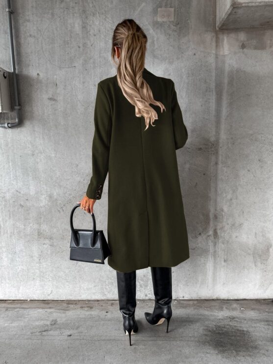 Double Breasted Long Coat For Women - Image 7