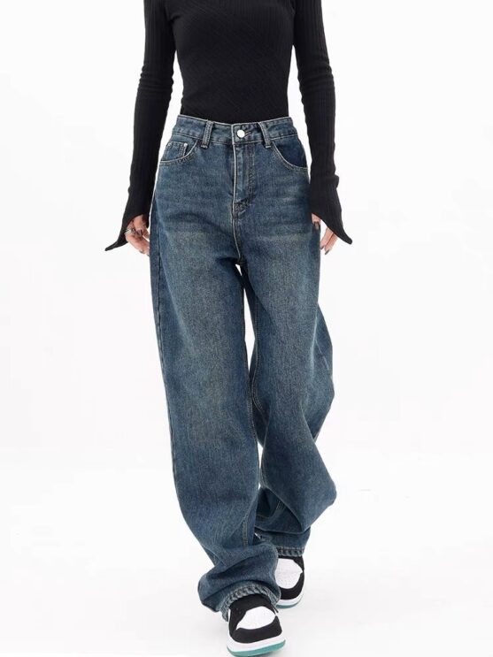 Best Women's Wide Leg Jeans High Waist Straight Leg - Image 3
