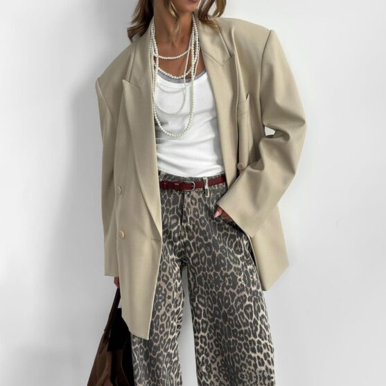 High Rise Loose Fit Cotton Pants for Women - Image 6