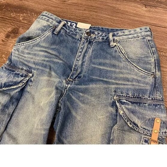 Men's Baggy Loose Denim Shorts - Image 4