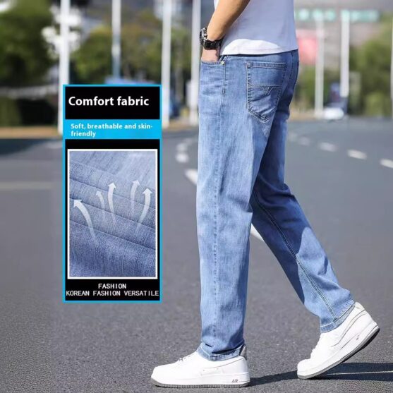 Relaxed Fit men Slim Straight Jeans - Image 3