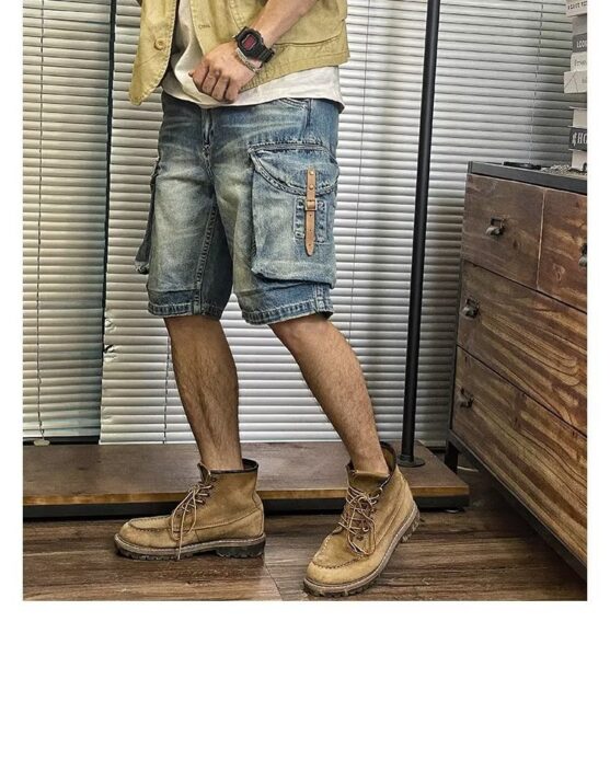 Men's Baggy Loose Denim Shorts - Image 3