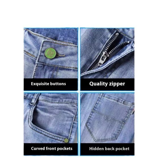 Relaxed Fit men Slim Straight Jeans - Image 2