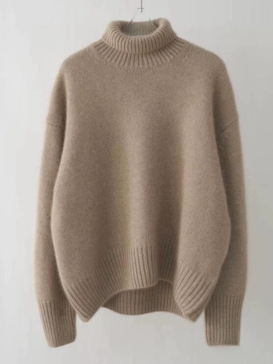 Women's Wool Turtleneck Pullover Sweater - Image 6