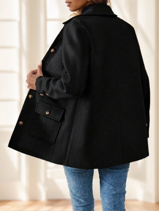 Women's Beige Button-Up Utility Jacket - Image 2