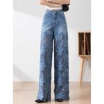 women's high waisted wide leg jeans