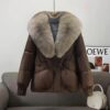 Women's Luxe Faux Fur Collar Puffer Jacket – Warm Quilted Winter Coat